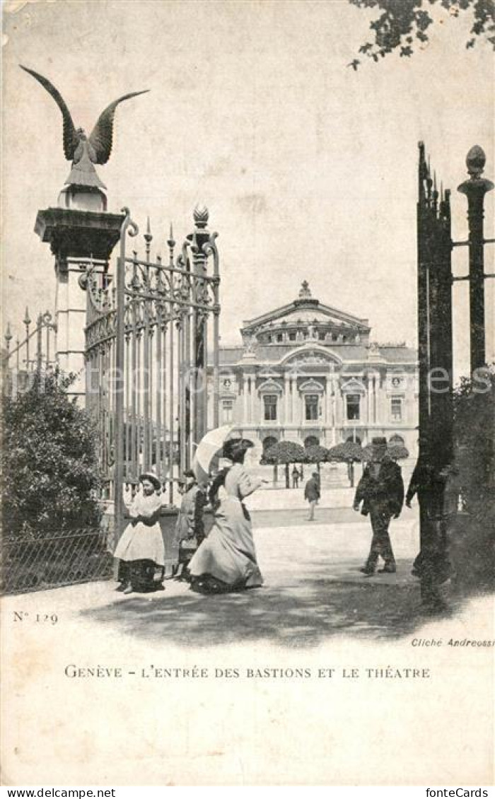 13609614 Geneve GE Entrée Des Bastions Et Le Théâtre Geneve GE - Autres & Non Classés