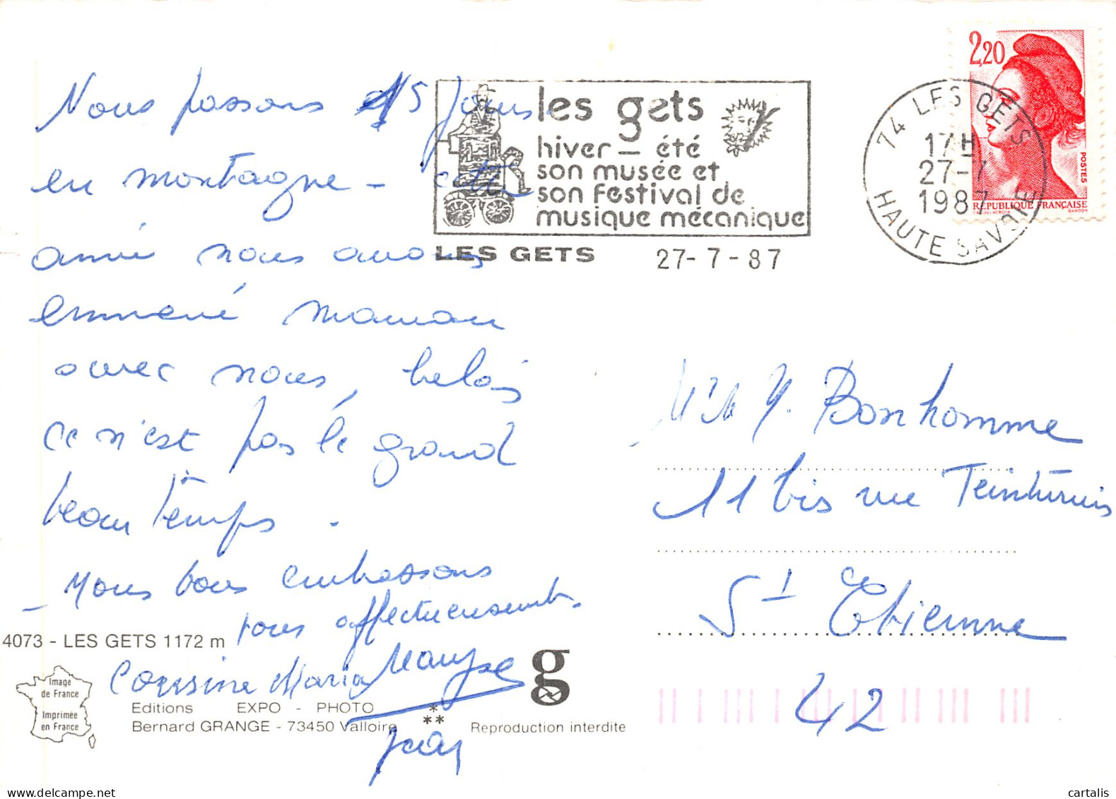 74-LES GETS-N° 4415-B/0195 - Les Gets