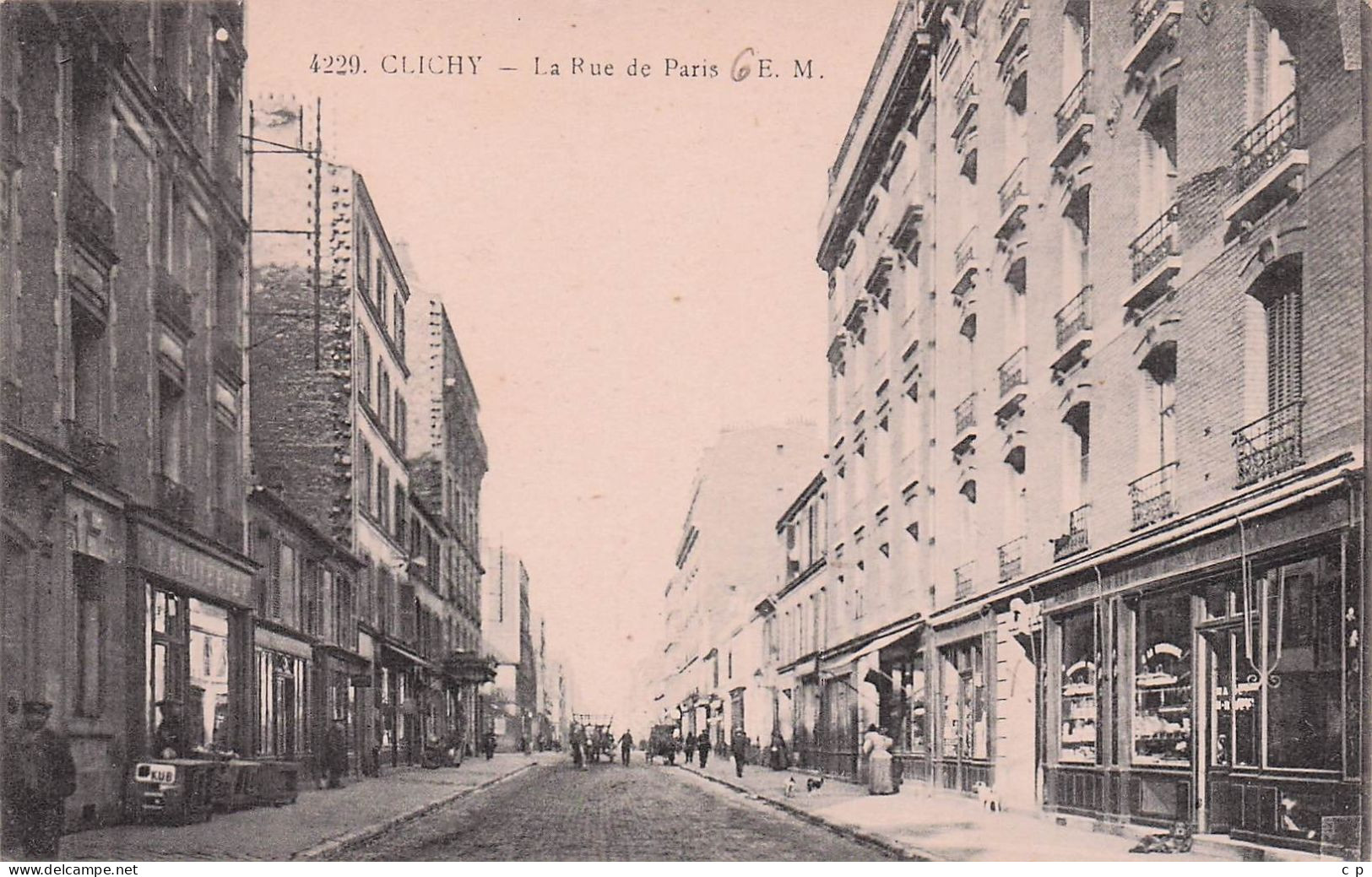 Clichy -  Rue De Paris - CPA °J - Clichy