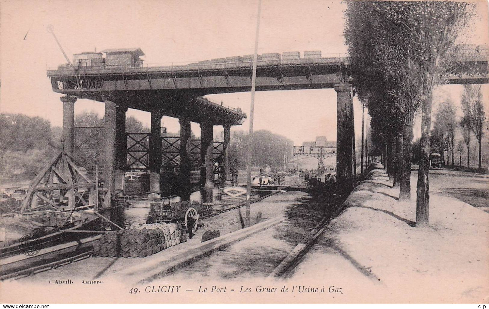 Clichy -  Port - Grues - Usines A Gaz -  CPA °J - Clichy