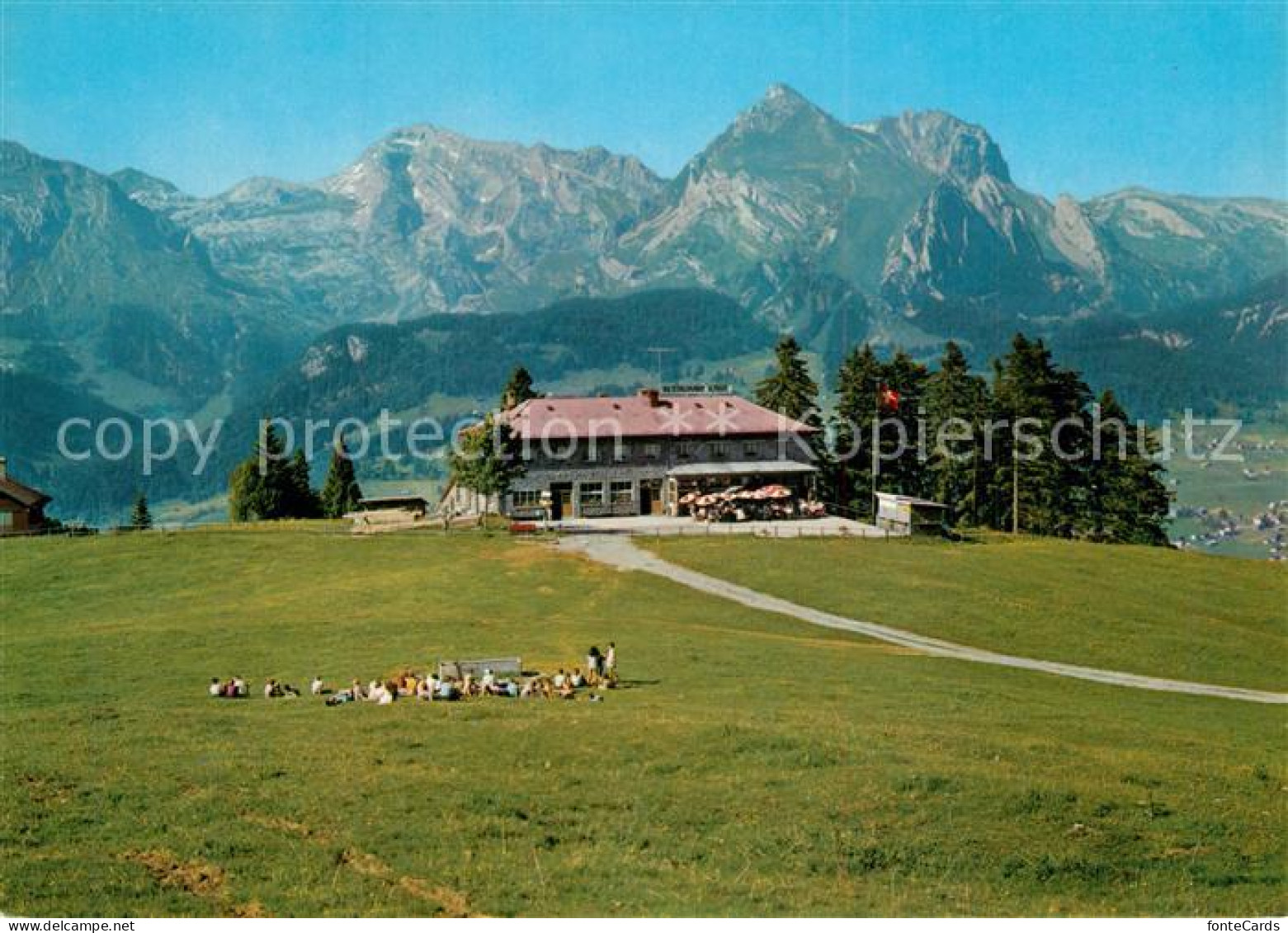 13606988 Unterwasser Toggenburg Bergrestaurant Iltios Mit S?ntis Und Schafberg U - Other & Unclassified