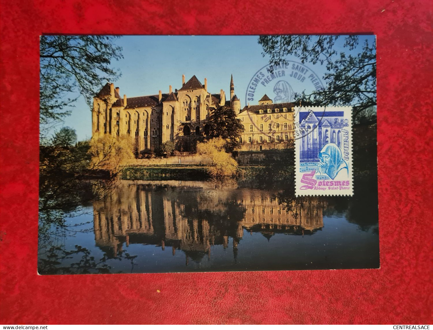 Carte MAXIMUM 1980 SOLESMES ABBAYE SAINT PIERRE - 1980-1989