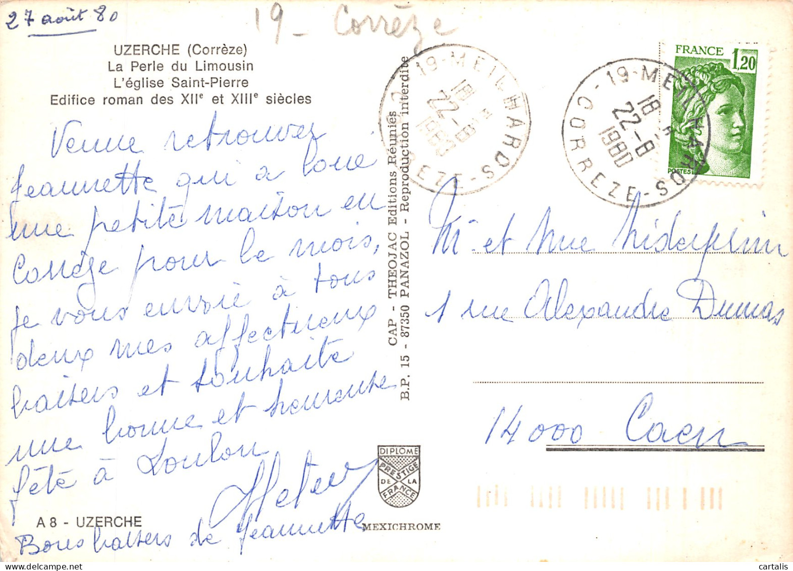 19-UZERCHE-N° 4416-C/0143 - Uzerche