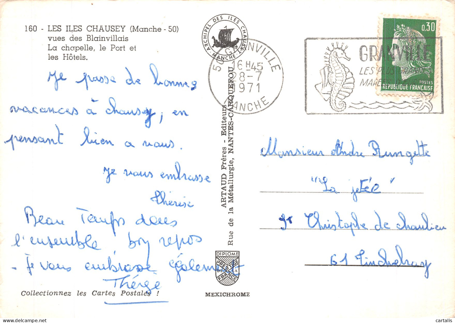 50-ILES CHAUSEY-N° 4416-B/0093 - Autres & Non Classés