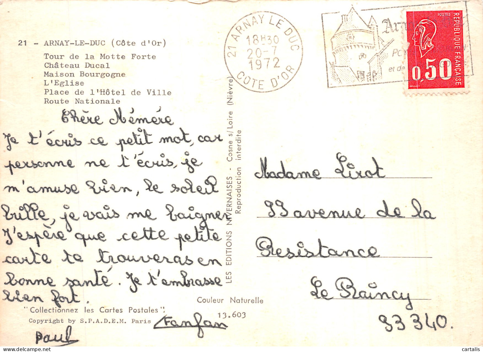 21-ARNAY LE DUC-N° 4416-B/0067 - Arnay Le Duc