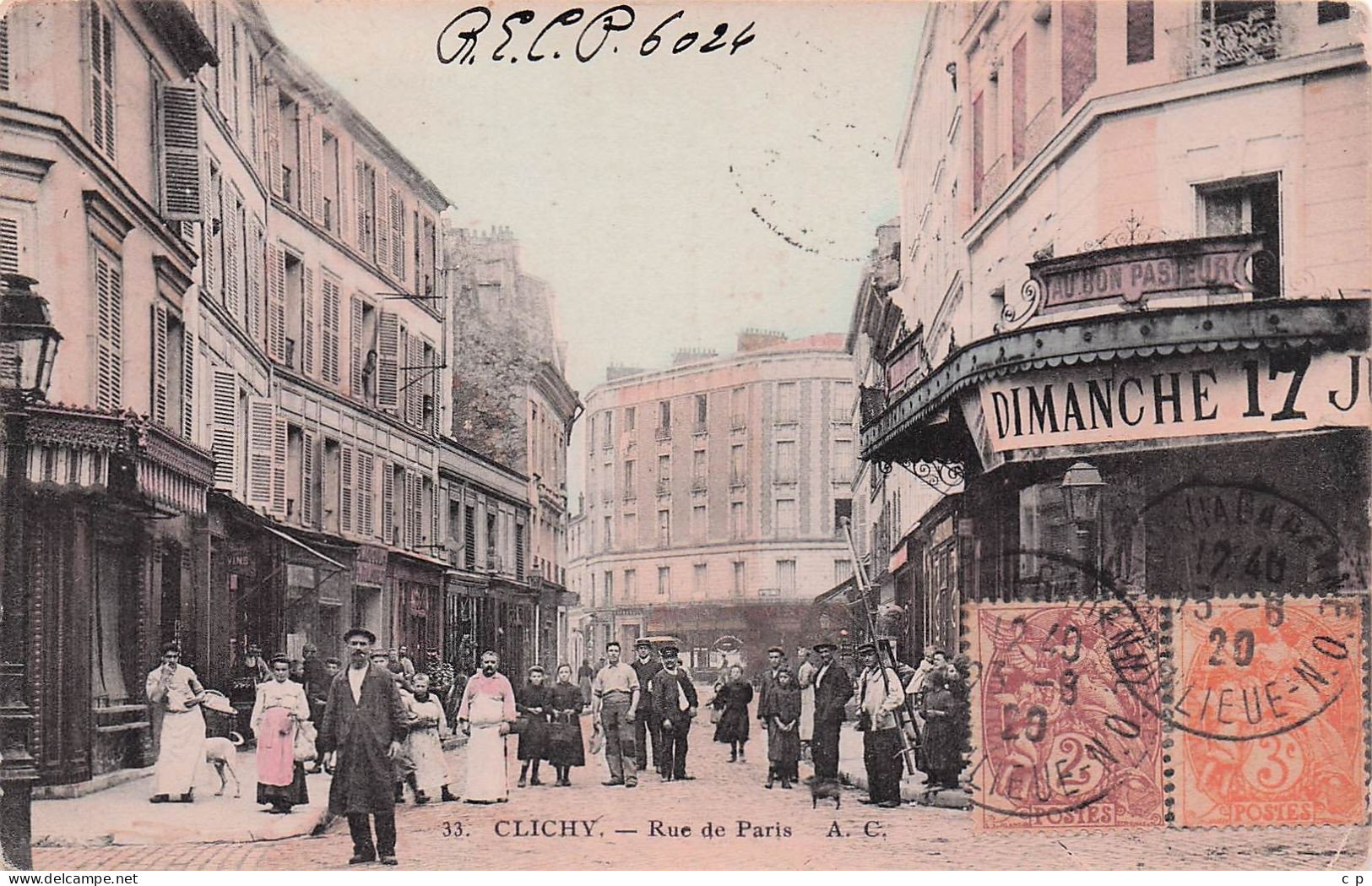 Clichy -  Rue De Paris -  CPA °J - Clichy