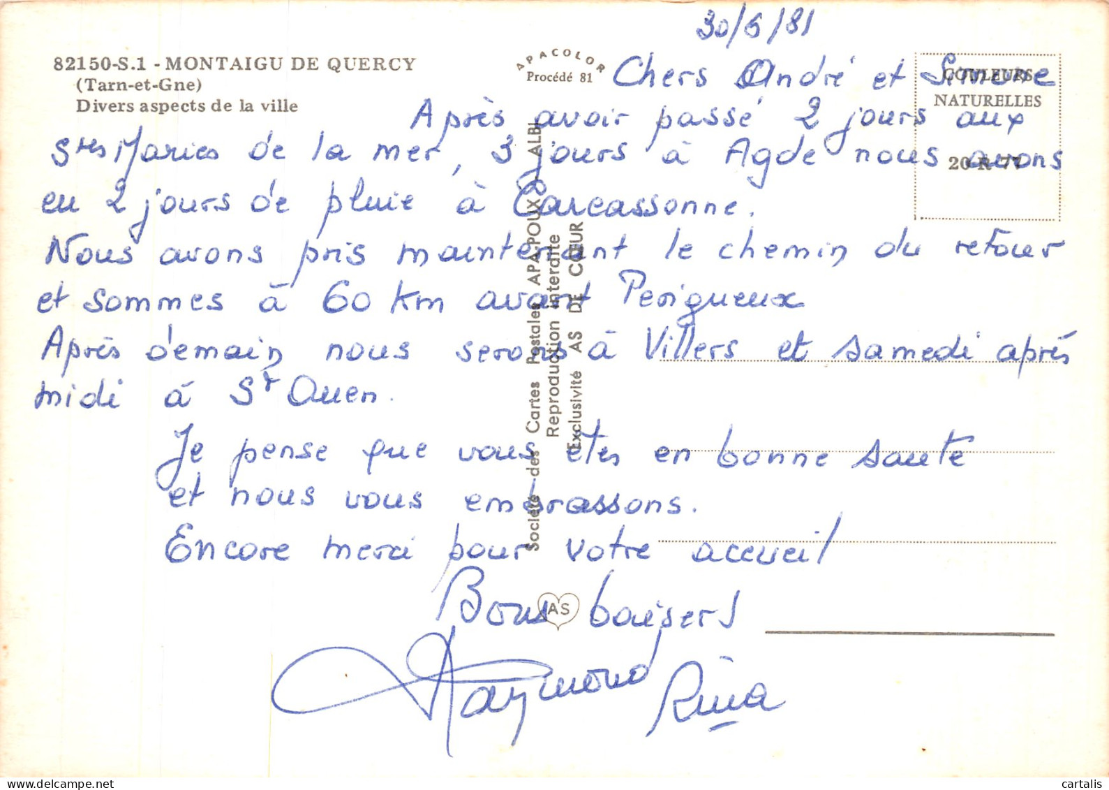 82-MONTAIGU DE QUERCY-N° 4416-A/0269 - Montaigu De Quercy