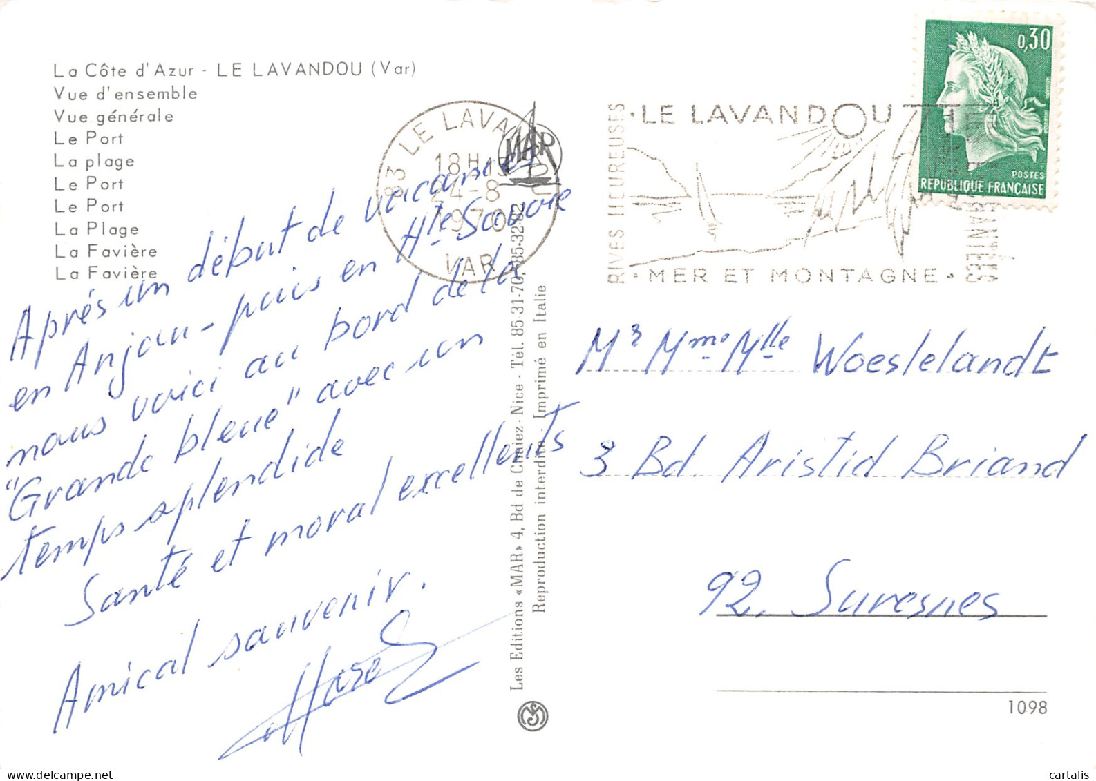 83-LE LAVANDOU-N° 4416-A/0189 - Le Lavandou