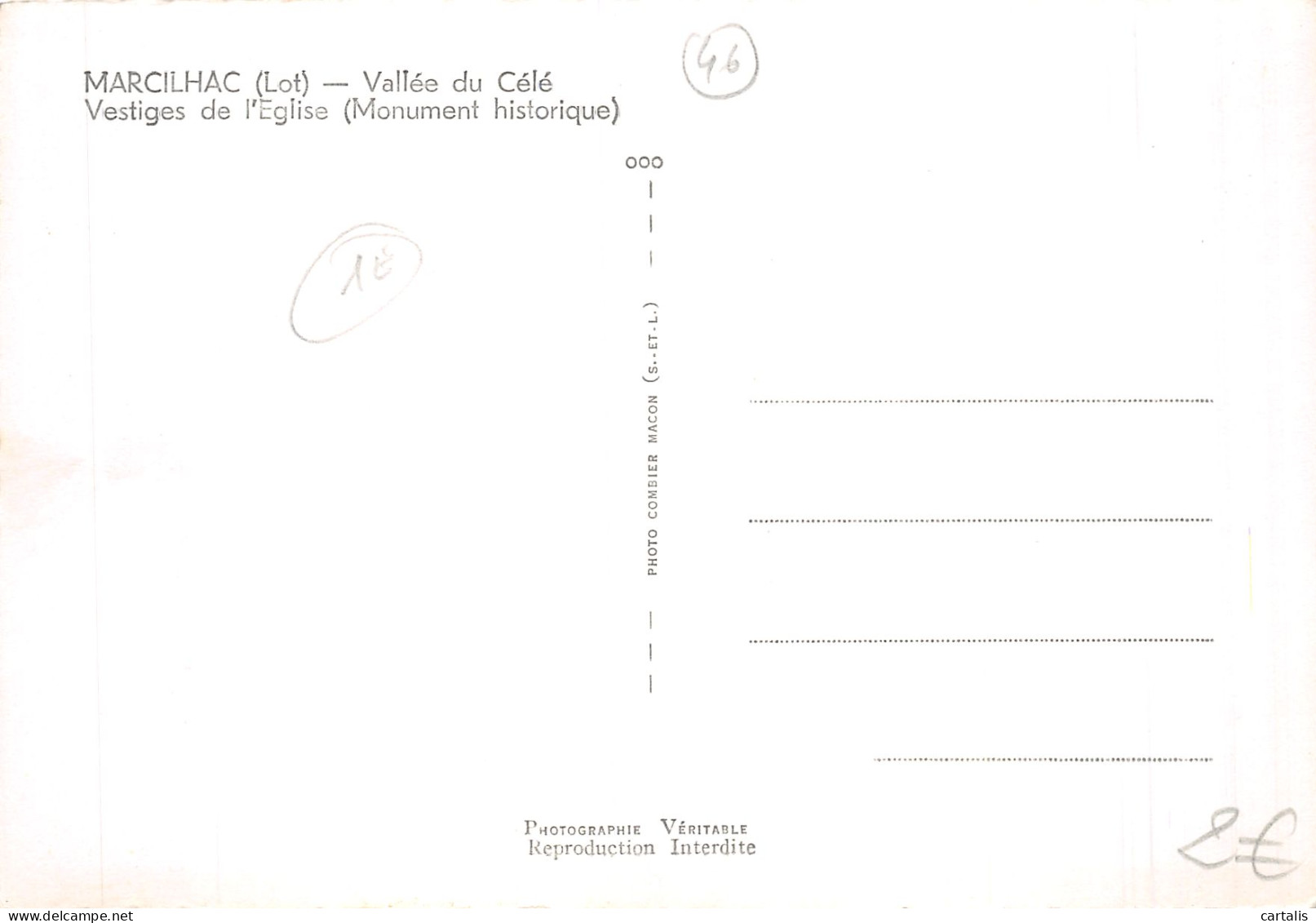 46-MARCILHAC-N° 4417-A/0061 - Autres & Non Classés