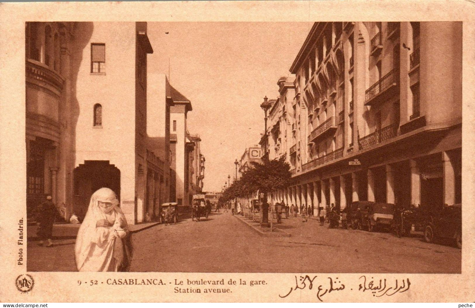 N°1172 W -cpa Casablanca -le Boulevard De La Gare- - Casablanca