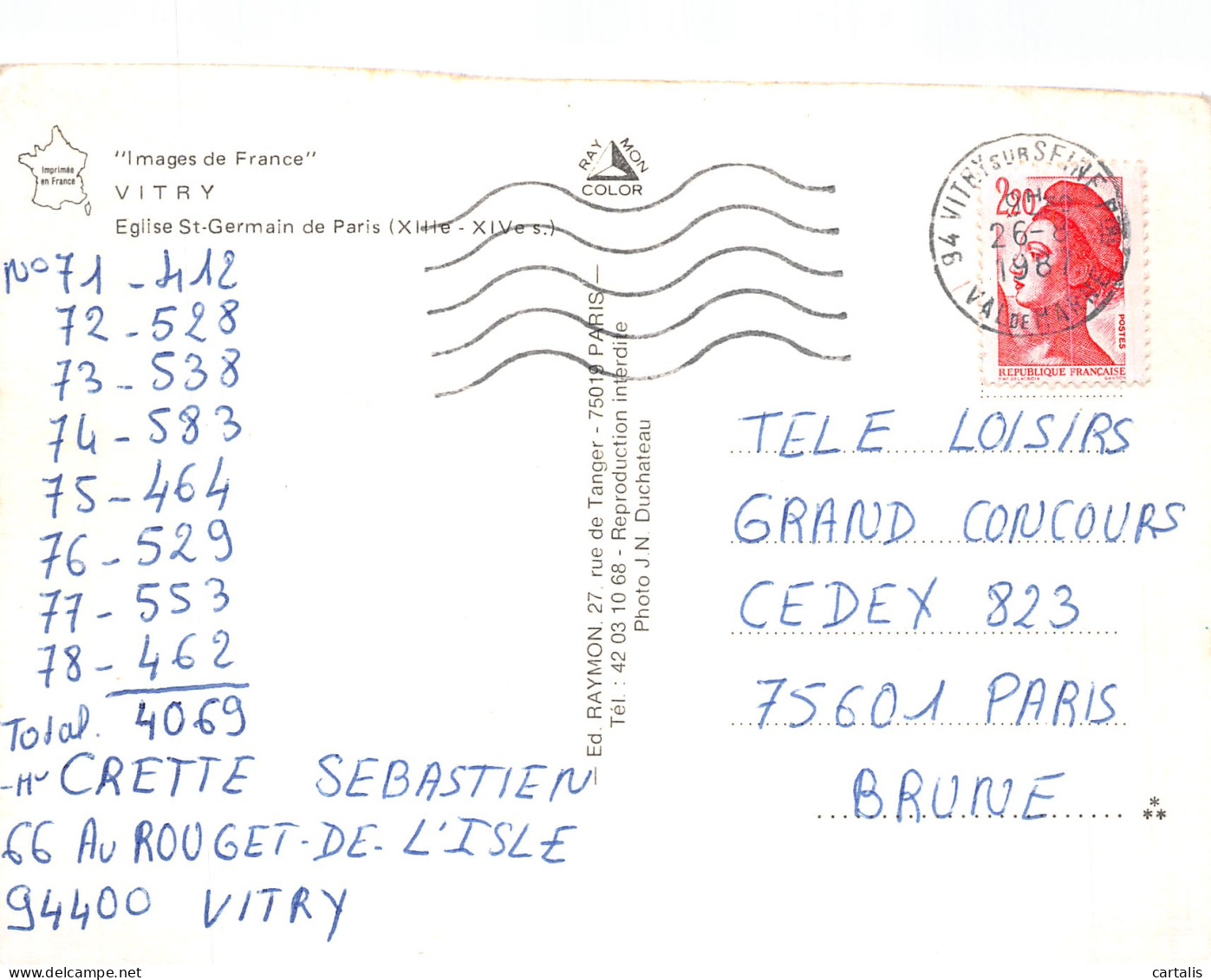 94-VITRY SUR SEINE-N° 4416-D/0213 - Vitry Sur Seine