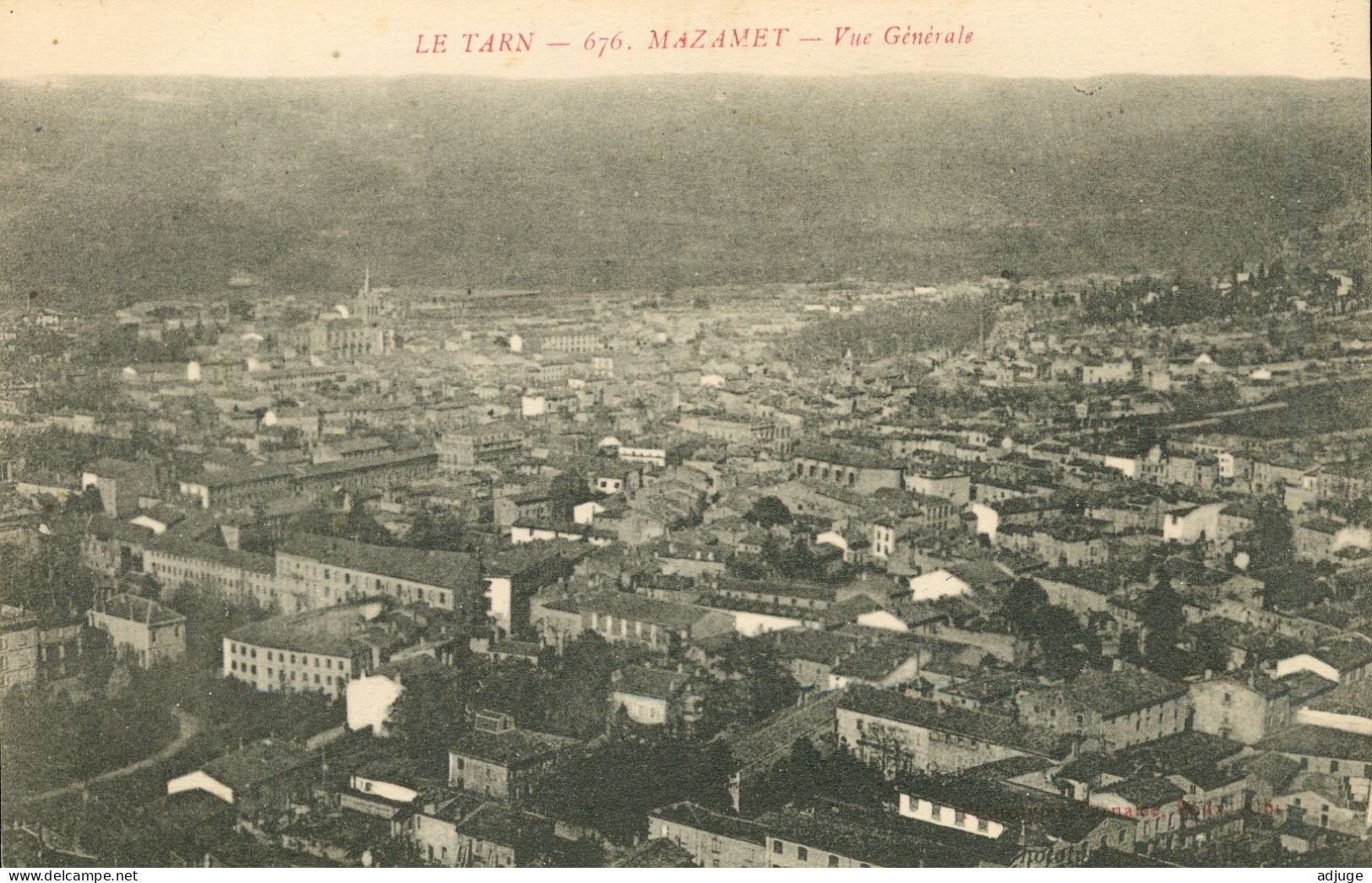 CPA- MAZAMET- Vue Générale-Phototypie Poux N° 676 *1917 * - Mazamet