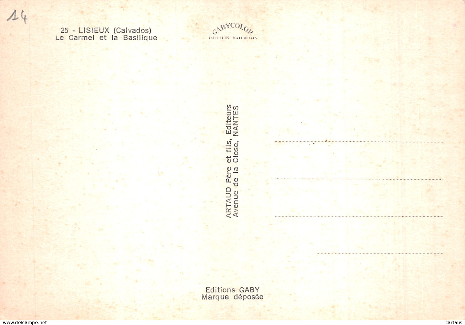 14-LISIEUX-N° 4417-C/0285 - Lisieux