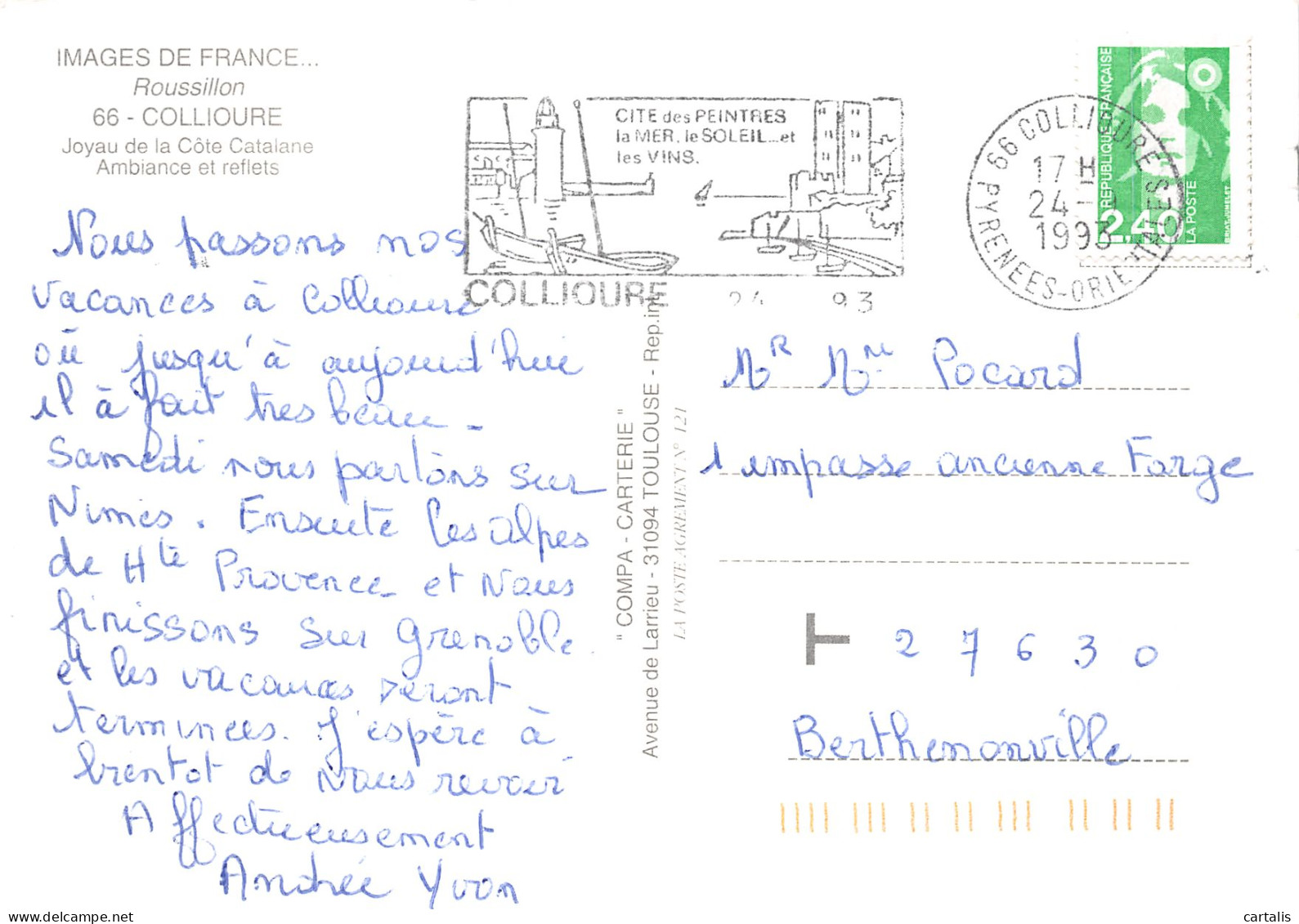 66-COLLIOURE-N° 4417-B/0343 - Collioure