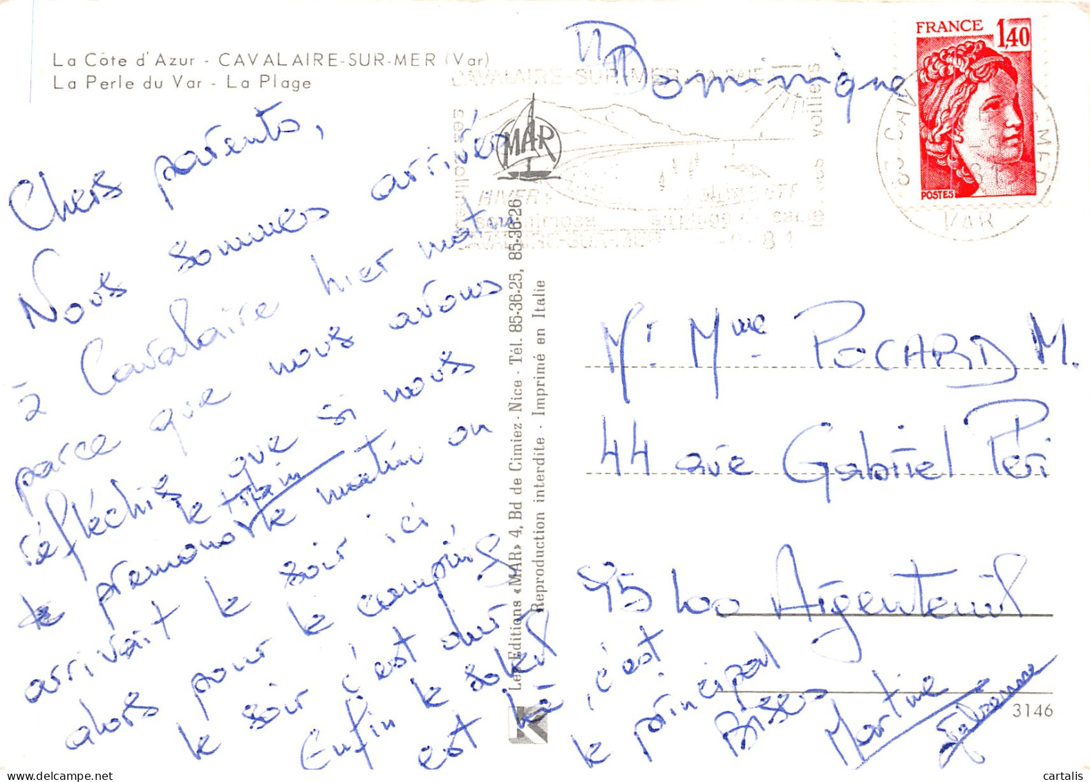 83-CAVALAIRE SUR MER-N° 4417-B/0299 - Cavalaire-sur-Mer