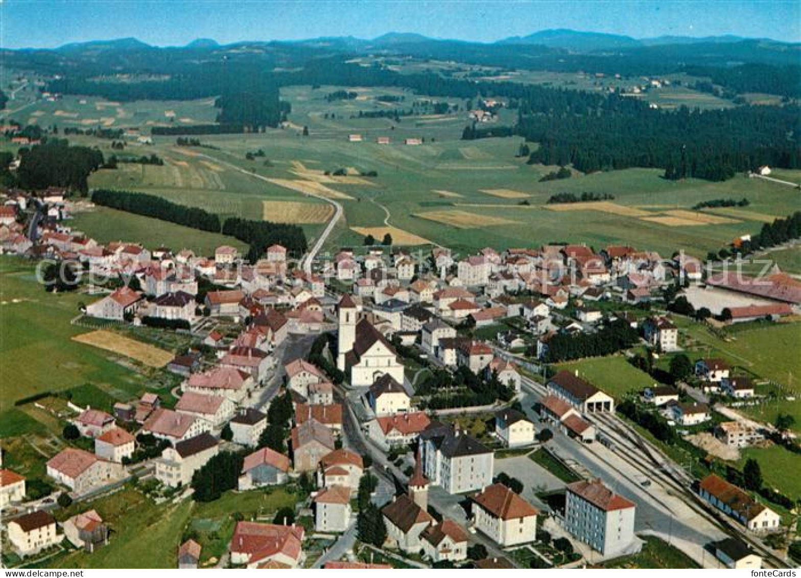 13604848 Saignelegier Vue Aerienne Saignelegier - Sonstige & Ohne Zuordnung