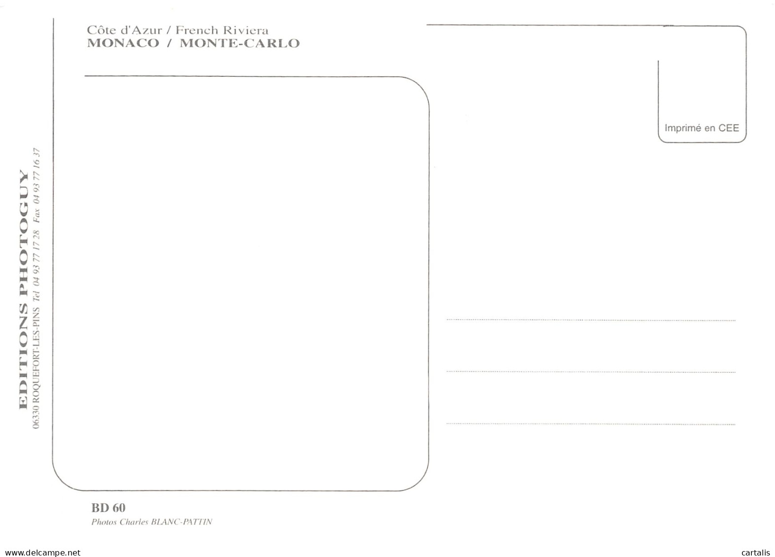 98-MONACO MONTE CARLO-N° 4417-A/0349 - Other & Unclassified