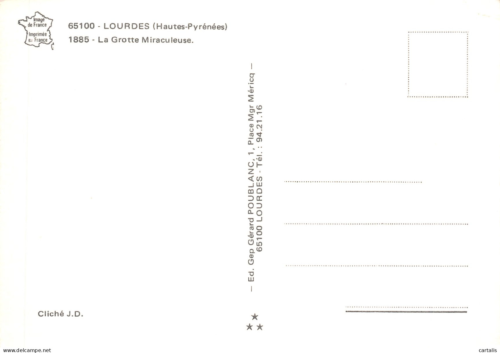 65-LOURDES-N° 4417-A/0267 - Lourdes