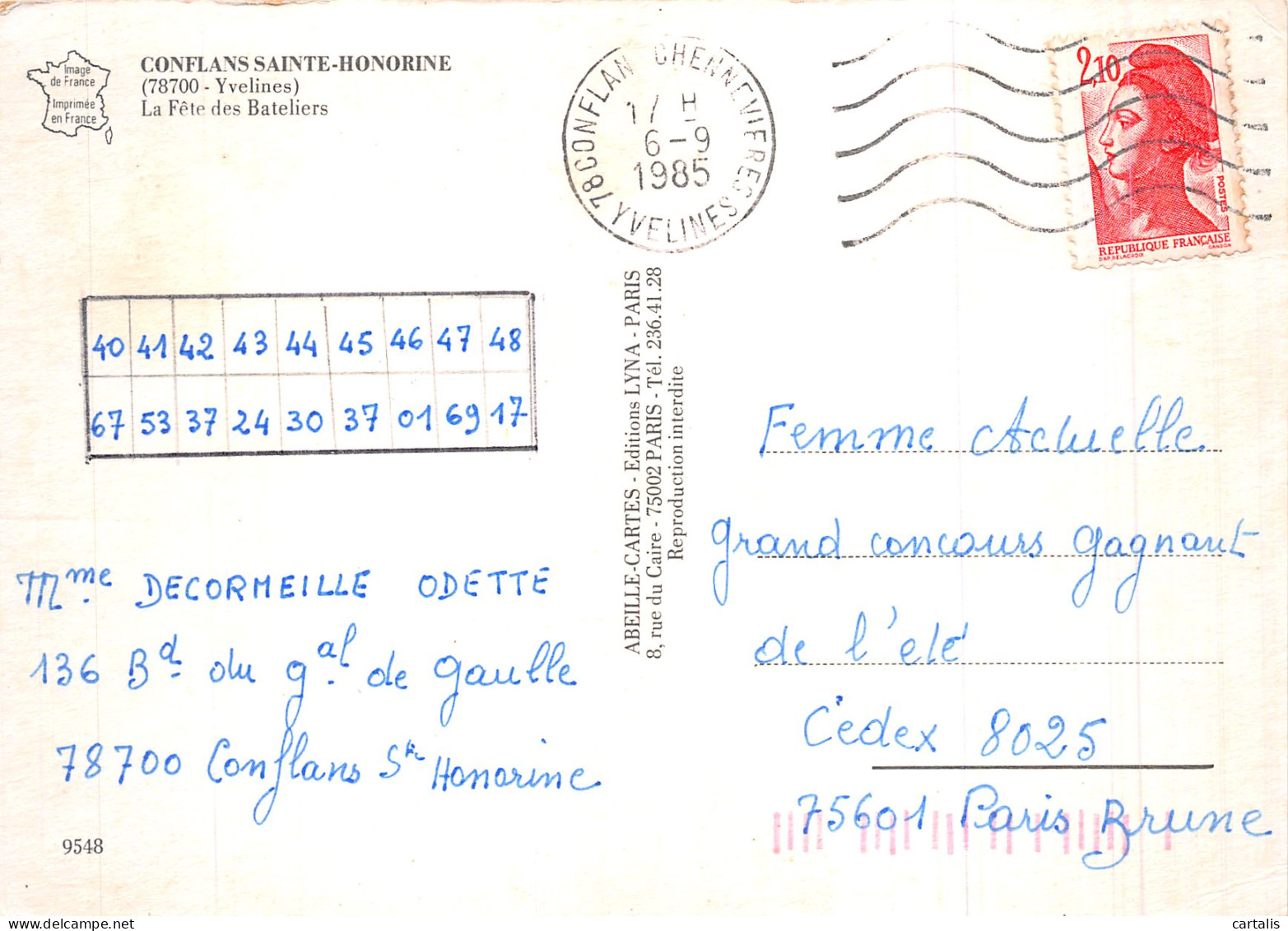 78-CONFLANS SAINTE HONORINE-N° 4417-A/0189 - Conflans Saint Honorine