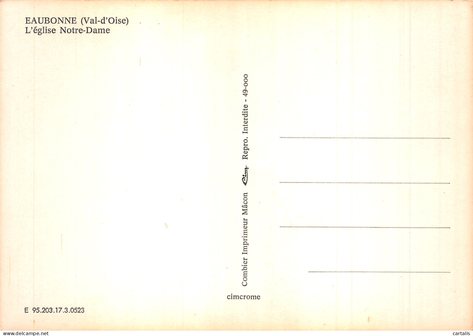 95-EAUBONNE-N° 4417-A/0163 - Ermont-Eaubonne