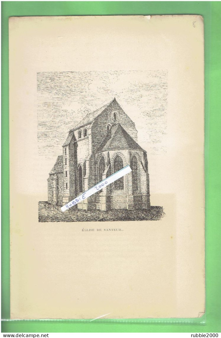 1897 EGLISE DE SANTEUIL EURE ET LOIR - Centre - Val De Loire