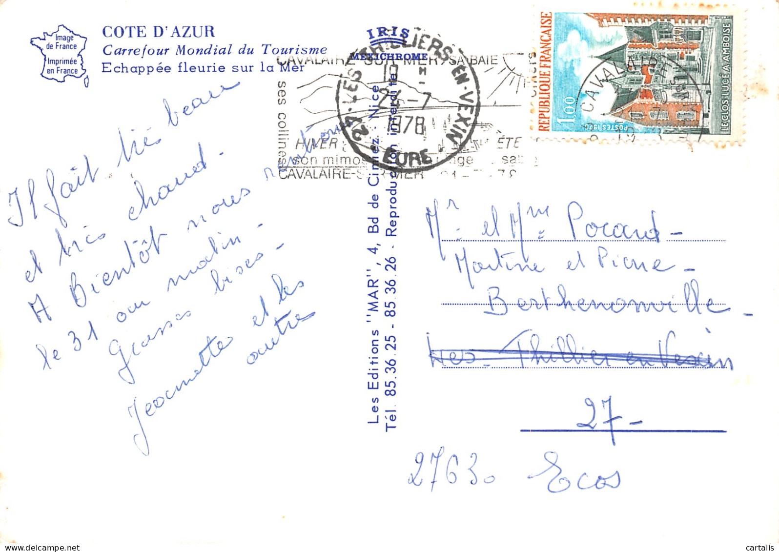 83-LA COTE D AZUR-N° 4418-A/0107 - Other & Unclassified