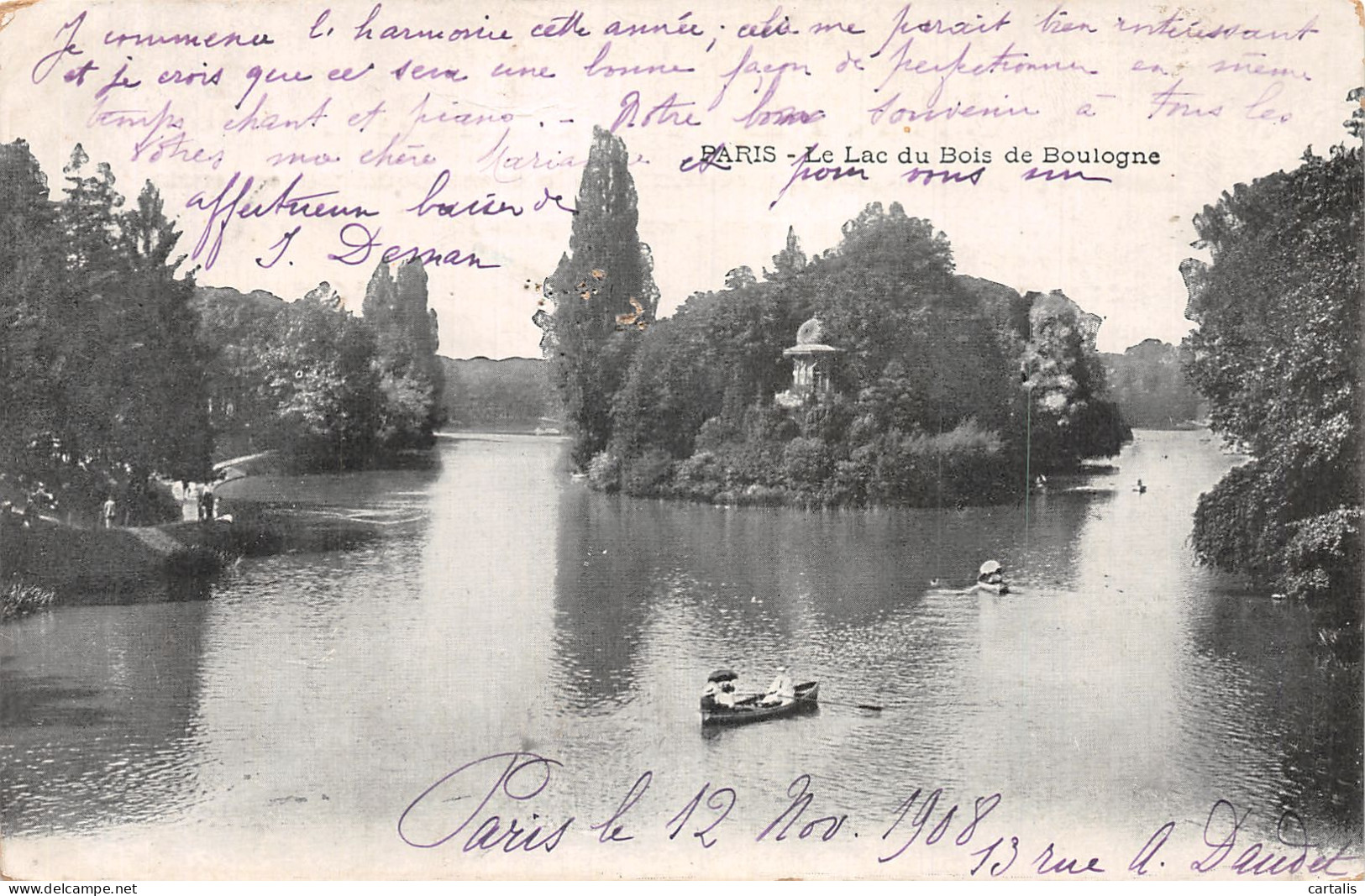 75-PARIS LE LAC DU BOIS DE BOULOGNE-N° 4417-E/0259 - Autres & Non Classés