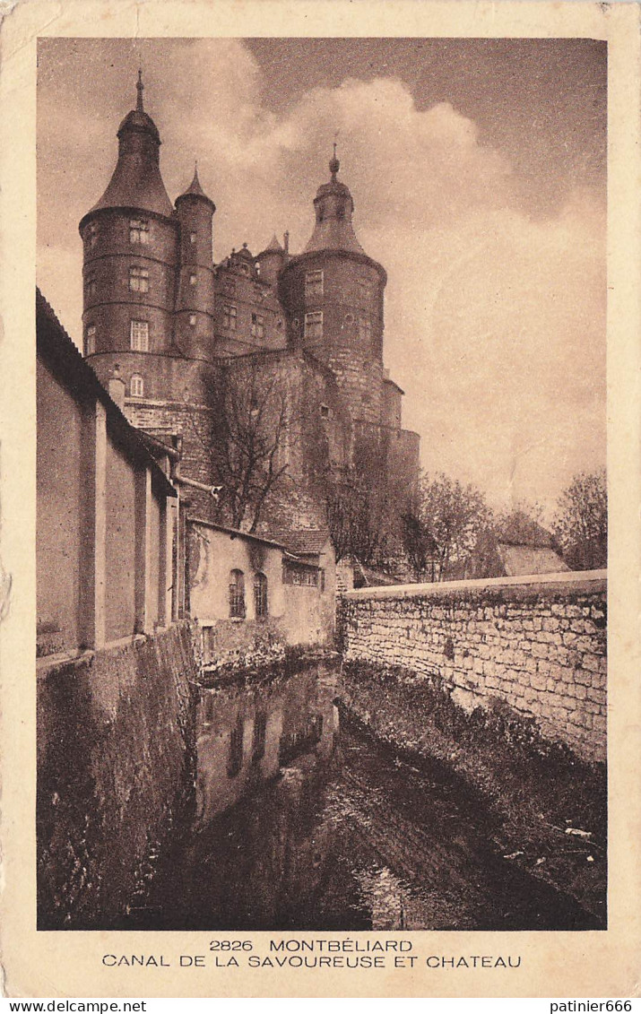 Montbeliard Canal De La Savoureuse Et Chateau - Montbéliard