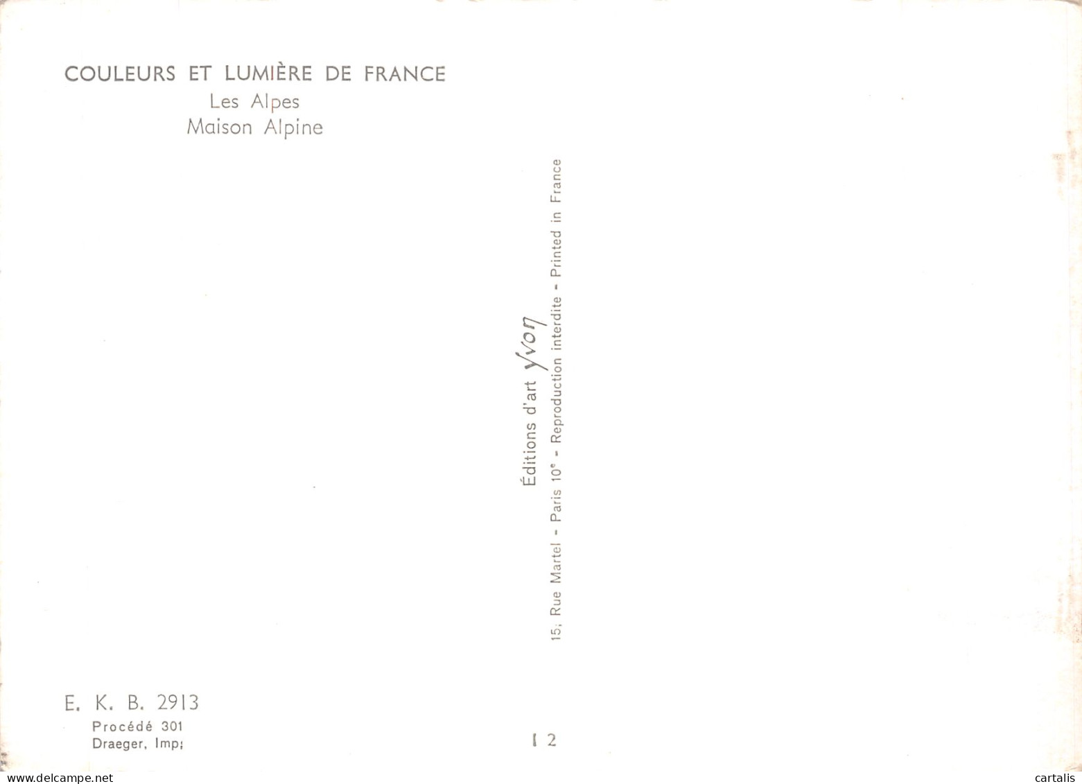 05-LES ALPES MAISON ALPINE-N° 4418-C/0327 - Sonstige & Ohne Zuordnung