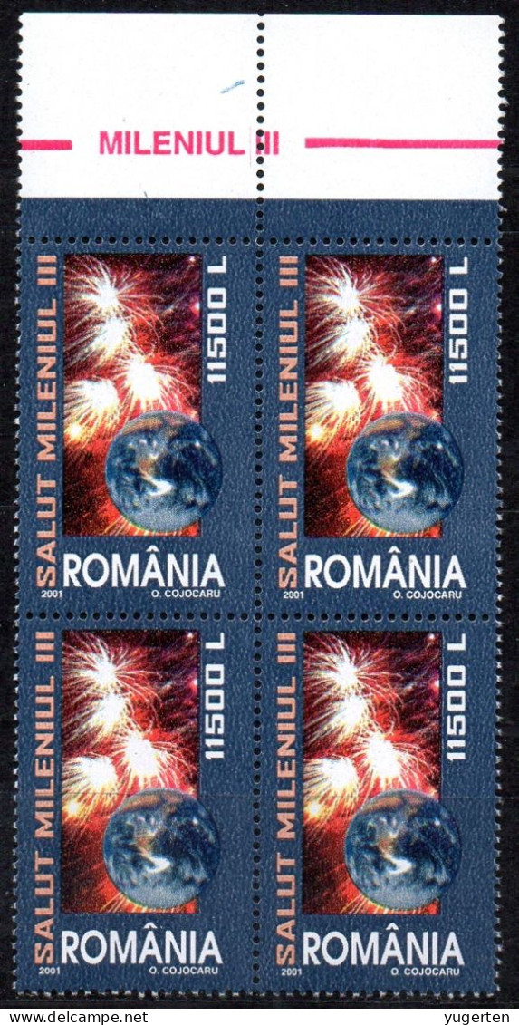 ROMANIA 2001 - 4v - MNH - Advent Of The 3rd Millennium - Tercer Milenio - 3e Millénaire - 3. Jahrtausend - 3° Millennio - Andere & Zonder Classificatie