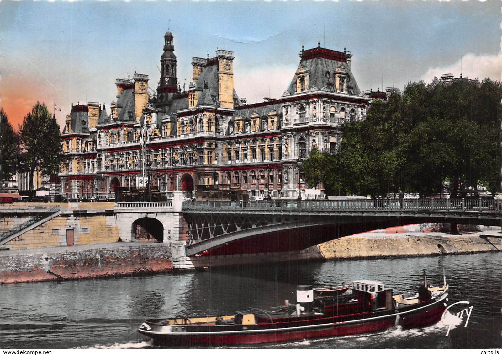 75-PARIS HOTEL DE VILLE ET PONT D ARCOLE-N° 4418-C/0015 - Autres & Non Classés