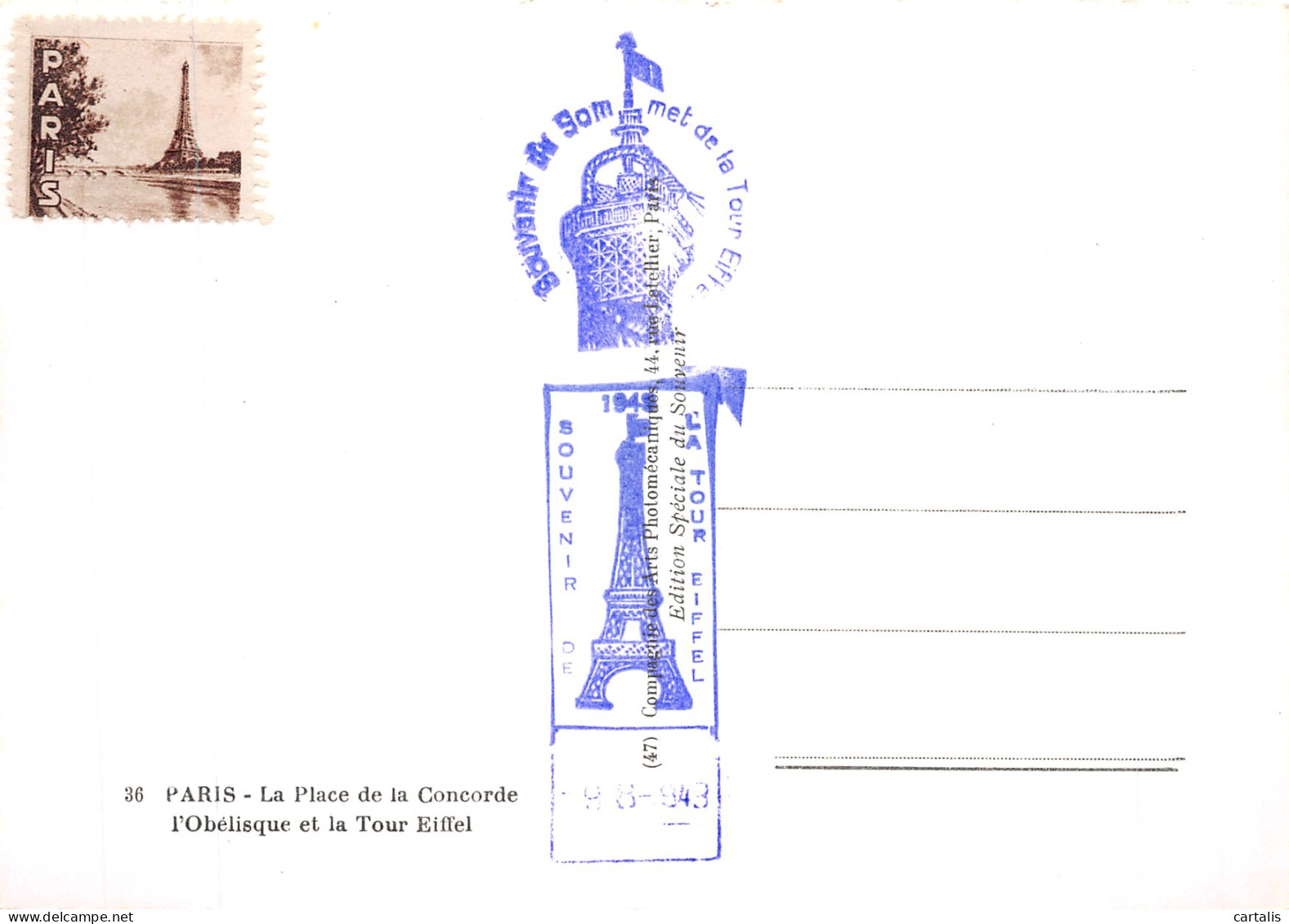 75-PARIS PLACE DE LA CONCORDE-N° 4418-B/0393 - Autres & Non Classés