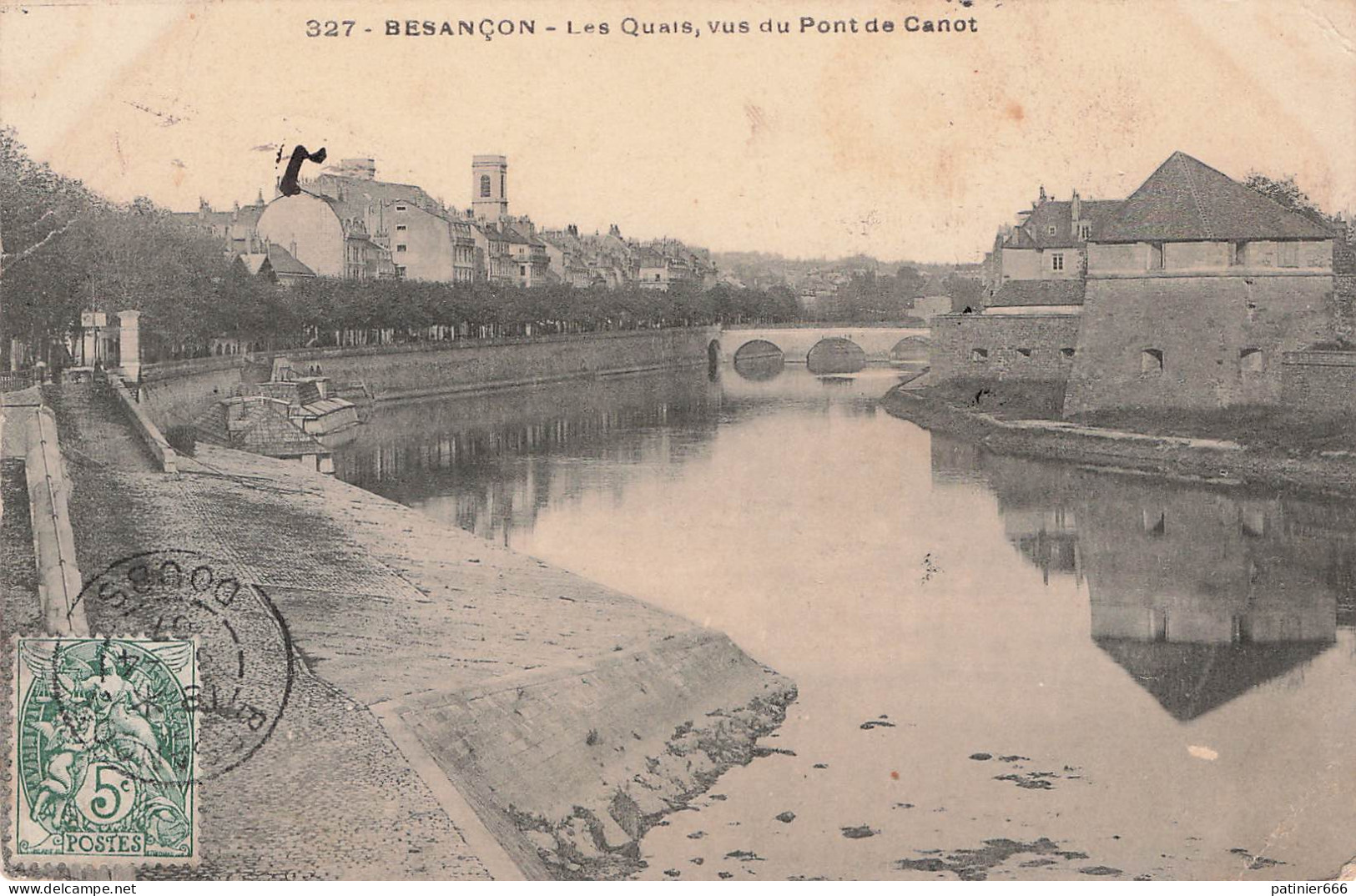 Besançon Les Quais Vue Du Pont De Carnot - Besancon