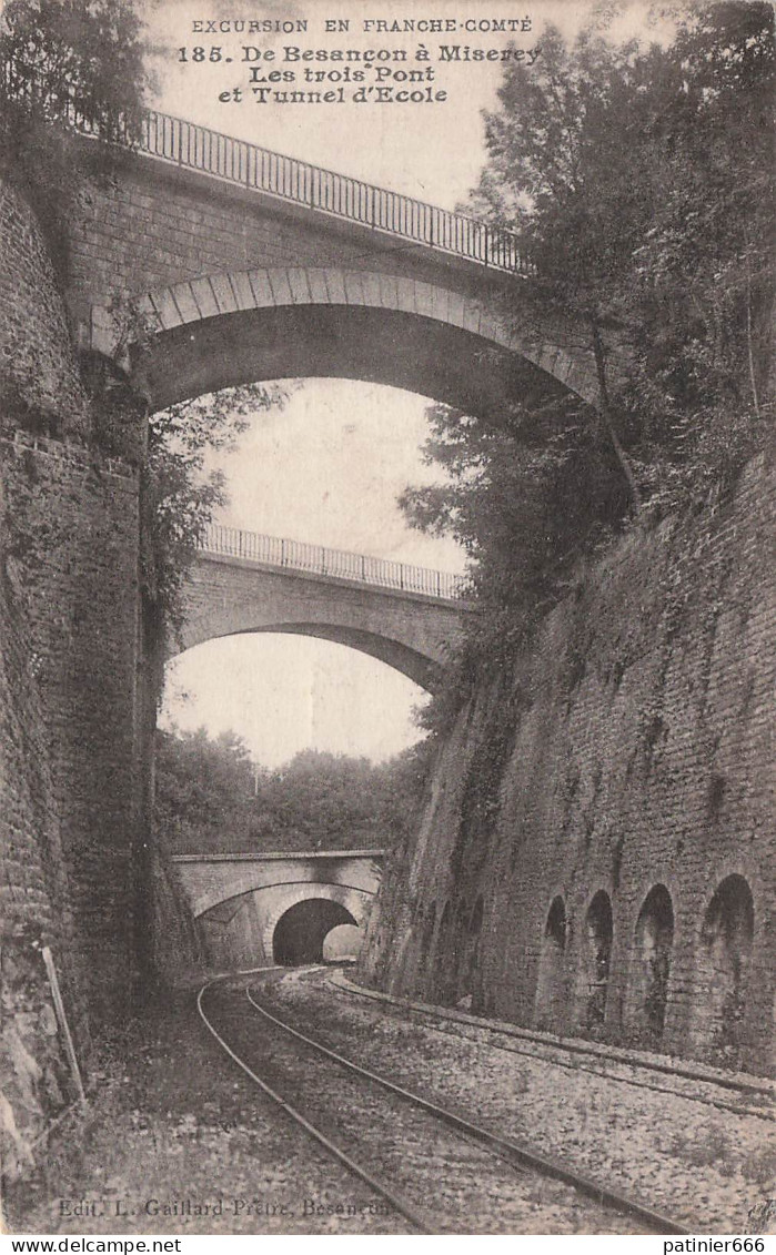 Besançon A Miserey Les Trois Pont Et Tunnel D'ecole - Besancon