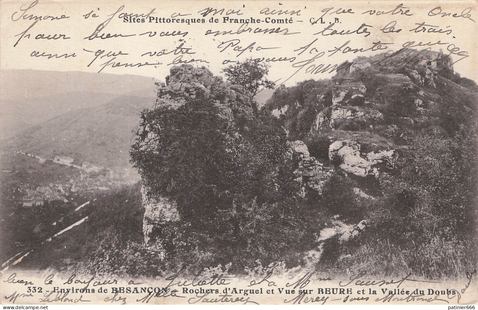 Rochers D'arguel Et Vue Sur Beure Et La Vallee Du Doubs - Otros & Sin Clasificación