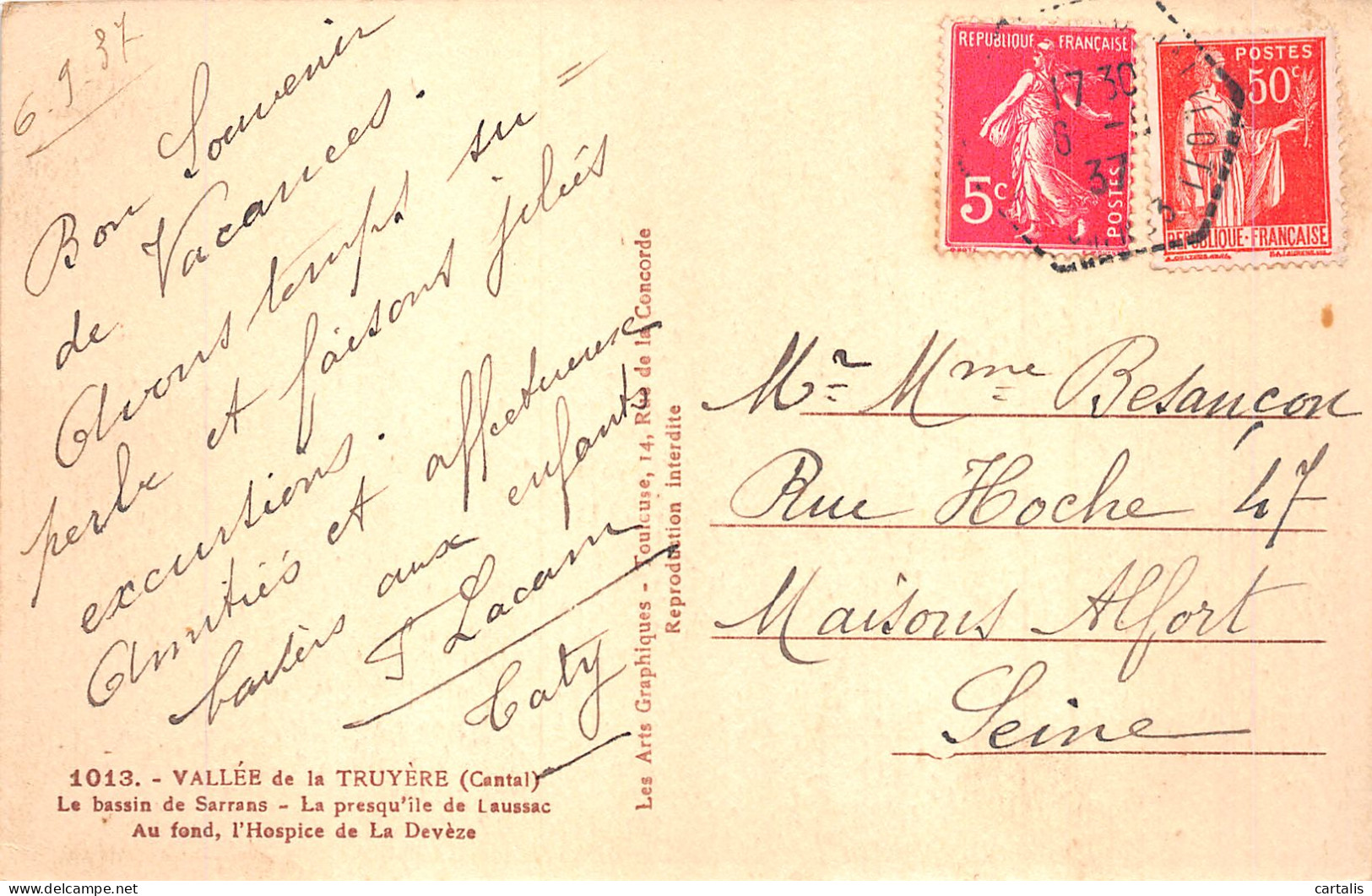 15-VALLEE DE LA TRUYERE-N° 4418-E/0387 - Autres & Non Classés