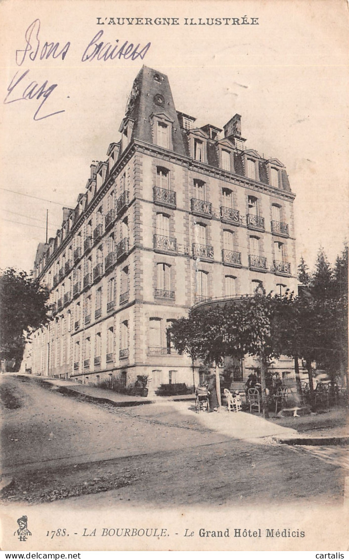 63-LA BOURBOULE-N° 4418-E/0271 - La Bourboule