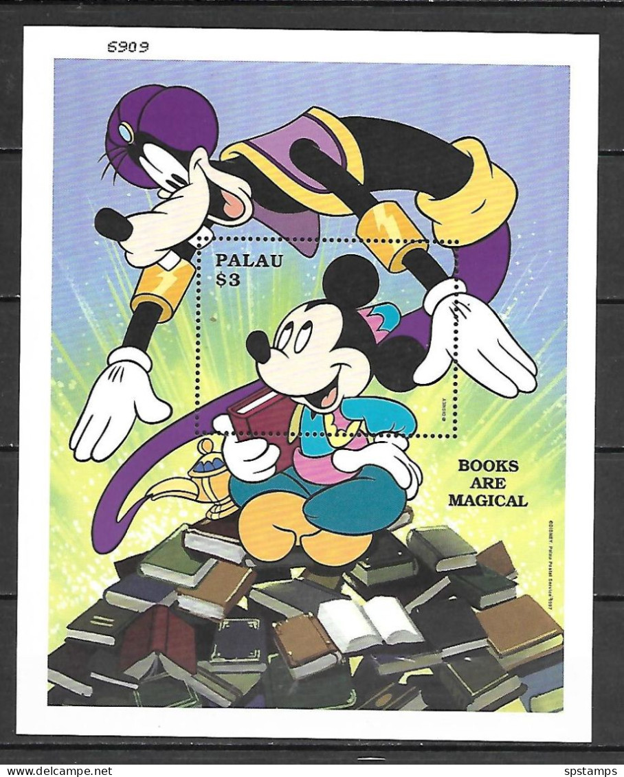 Disney Palau 1997 Books Are Magical MS MNH - Disney