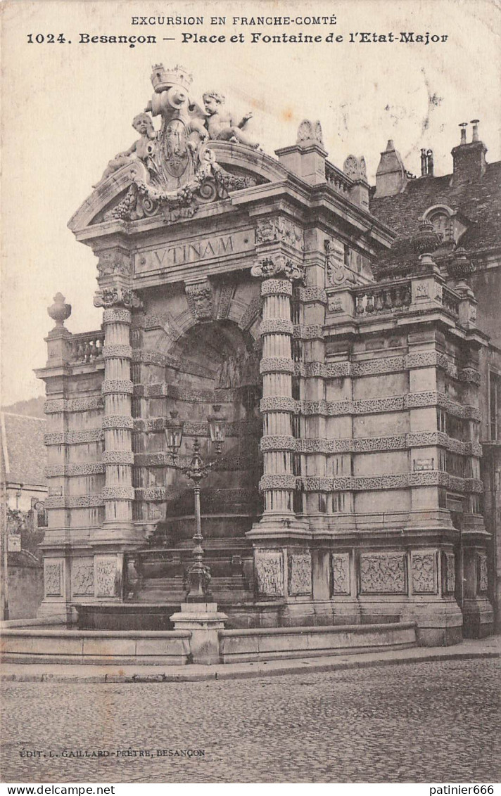 Besançon Place Et Fontaine De L'etat Major - Besancon