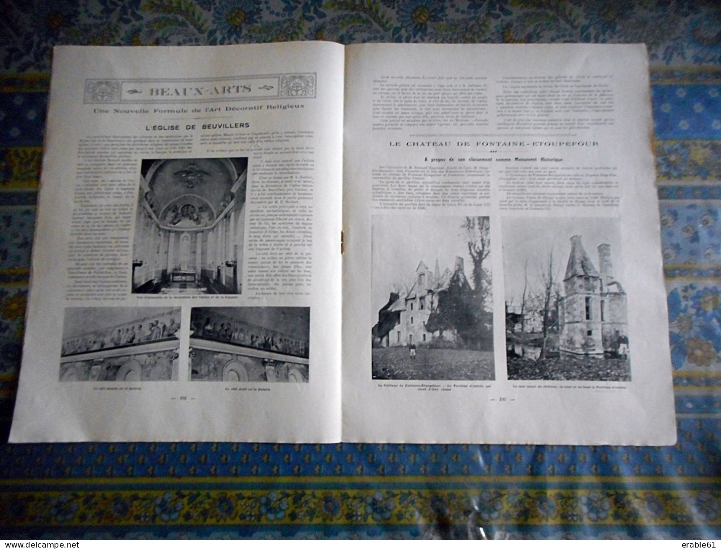 LA REVUE ILLUSTREE DU CALVADOS 12/ 1911 THEODORE LEGRAND VIRE CHATEAU FONTAINE ETOUPEFOUR COUR VAUDON YHEATRE - Normandie