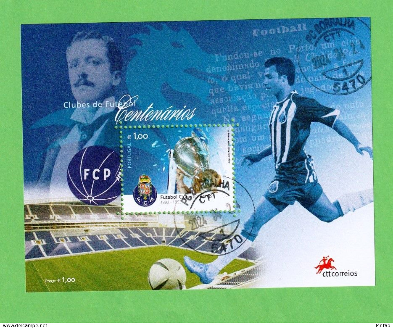 PTB1613- PORTUGAL 2005 BLOCO Nº 326 (selo 3358)- CTO - Blokken & Velletjes