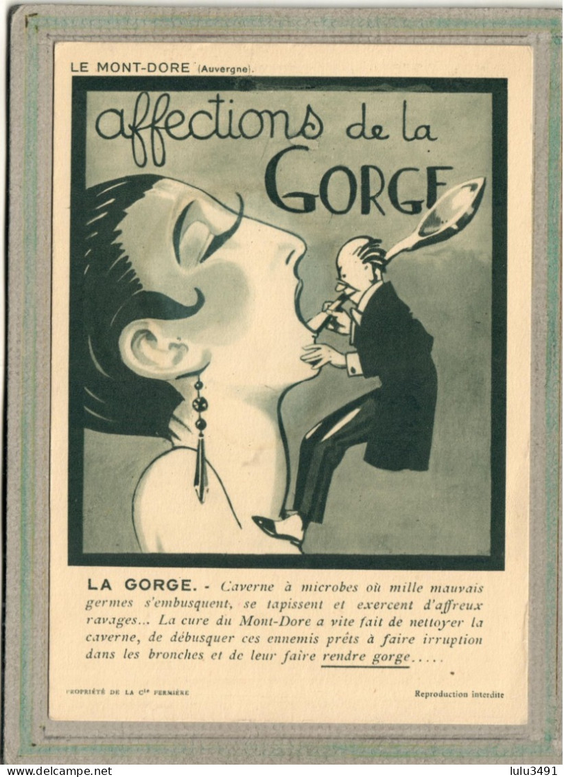 CPA (63) Le MONT-DORE - Mots Clés: Affections De La Gorge, Asthme, Bronches, Médecin, Pharmacie, Rhume - Le Mont Dore