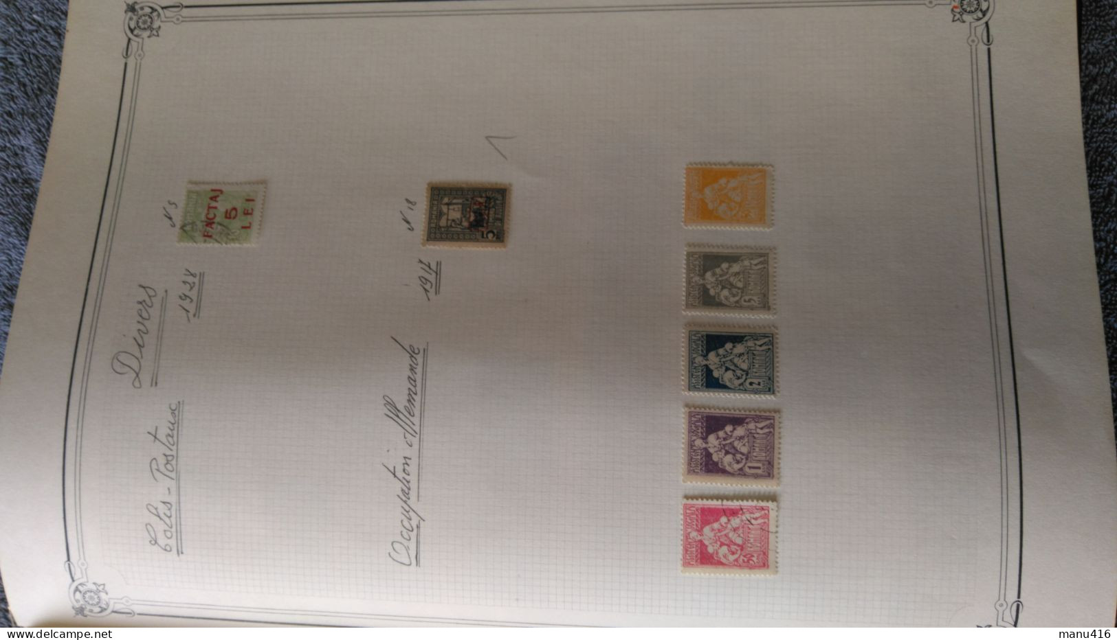 Joli lot de + 260 Timbres de Roumanie Très anciens (dont : 18, 20, 25, 26, etc ...), cote + 370 euros, port offert.