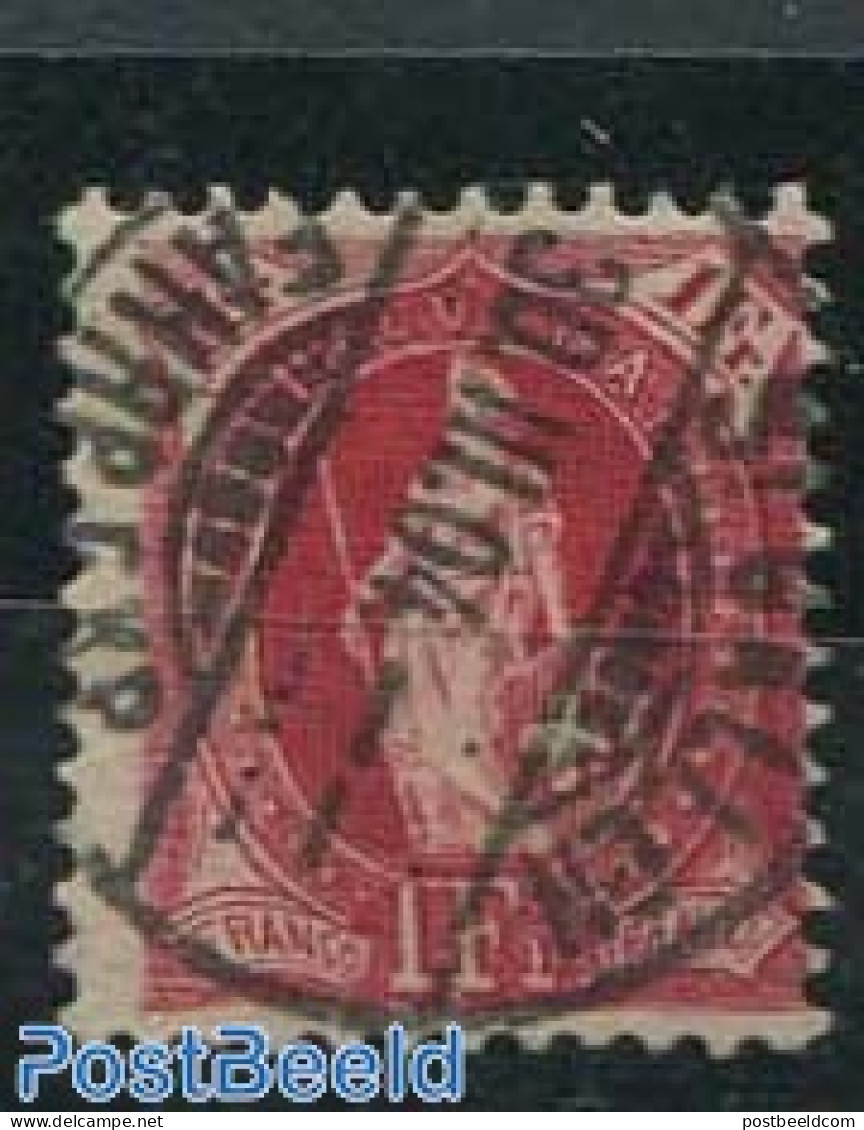 Switzerland 1899 1Fr, Lilac-red, Perf. 11.75:12.25, Used Stamps - Usati