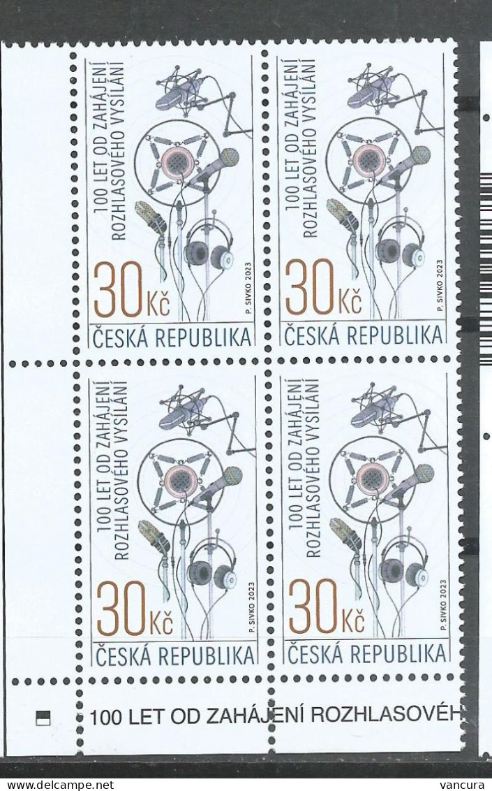 ** 1203 Czech Republic Centenary Of The Radio Broadcast 2023 - Neufs