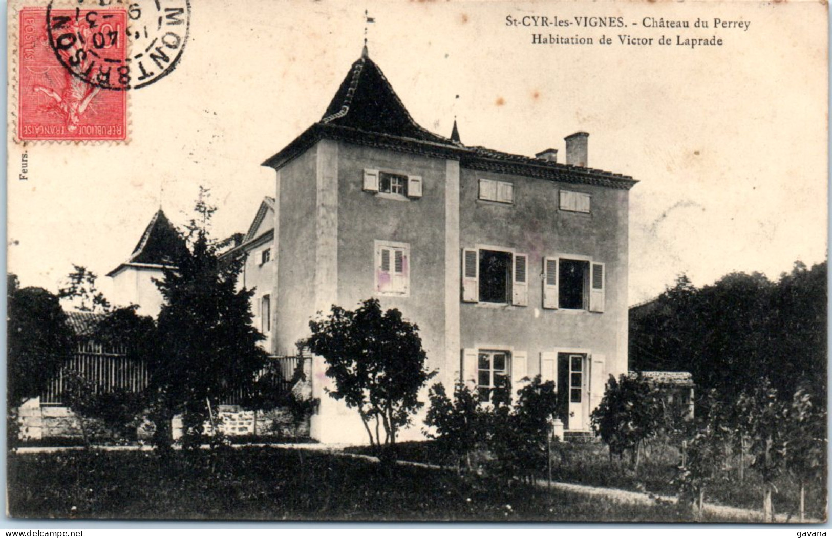 42 SAINT-CYR-les-VIGNES - Chateau Du Perrey  - Other & Unclassified