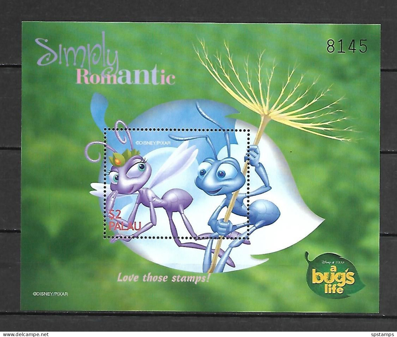 Disney Palau 1998 A Bug's Life MS #2 MNH - Disney