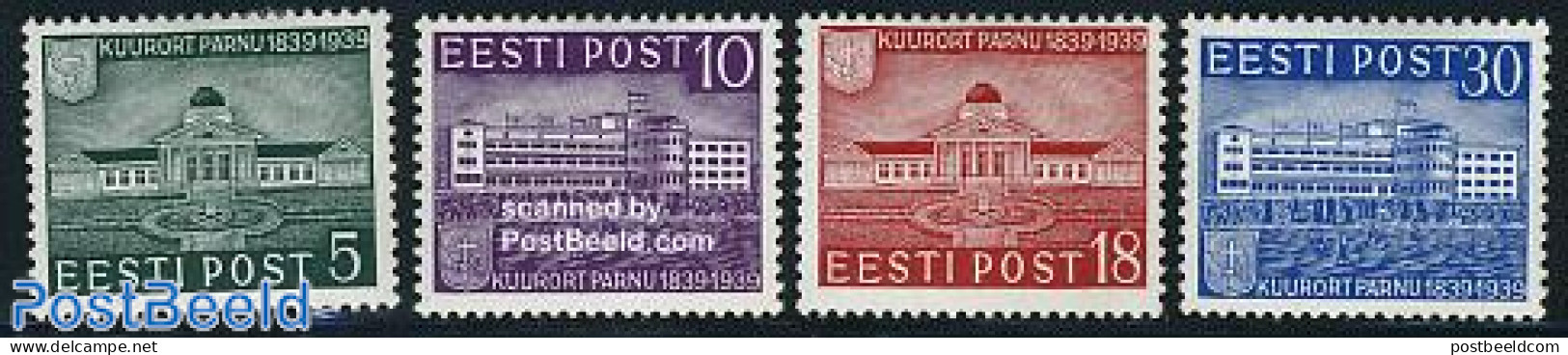 Estonia 1939 Parnu 4v, Mint NH, Health - Health - Estonie