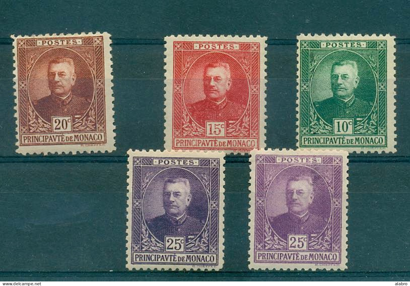 Prince Louis II - Unused Stamps