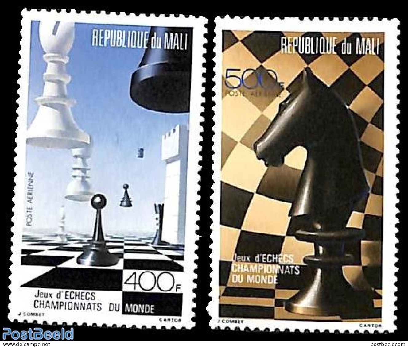 Mali 1986 Chess World Championship 2v, Mint NH, Sport - Chess - Schach